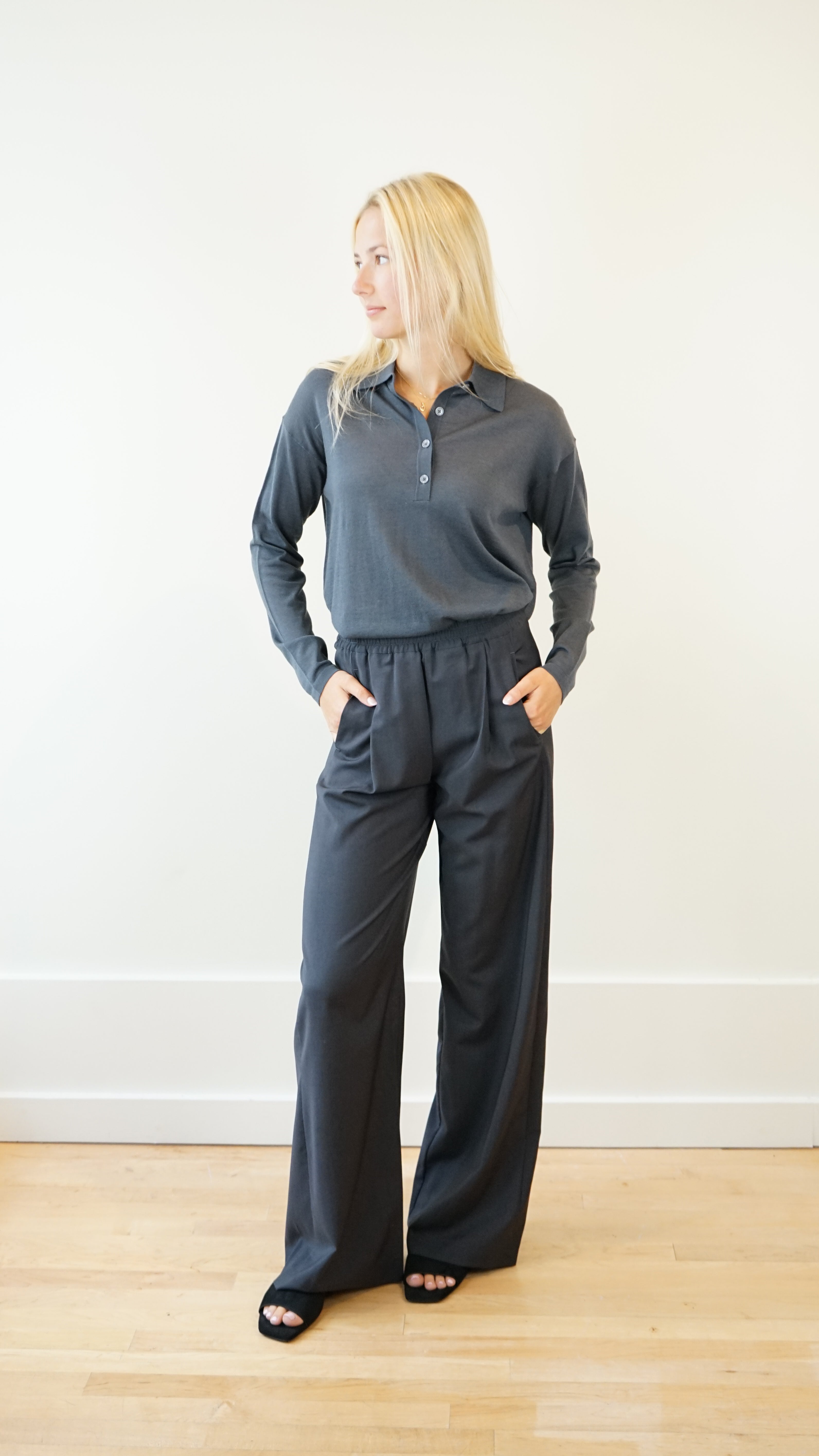 Odeeh Polo Sweater in Steel