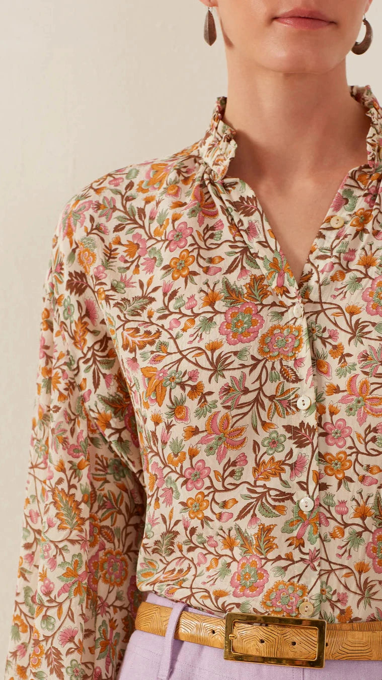 Alix of Bohemia Poet Garden Party Silk Blouse