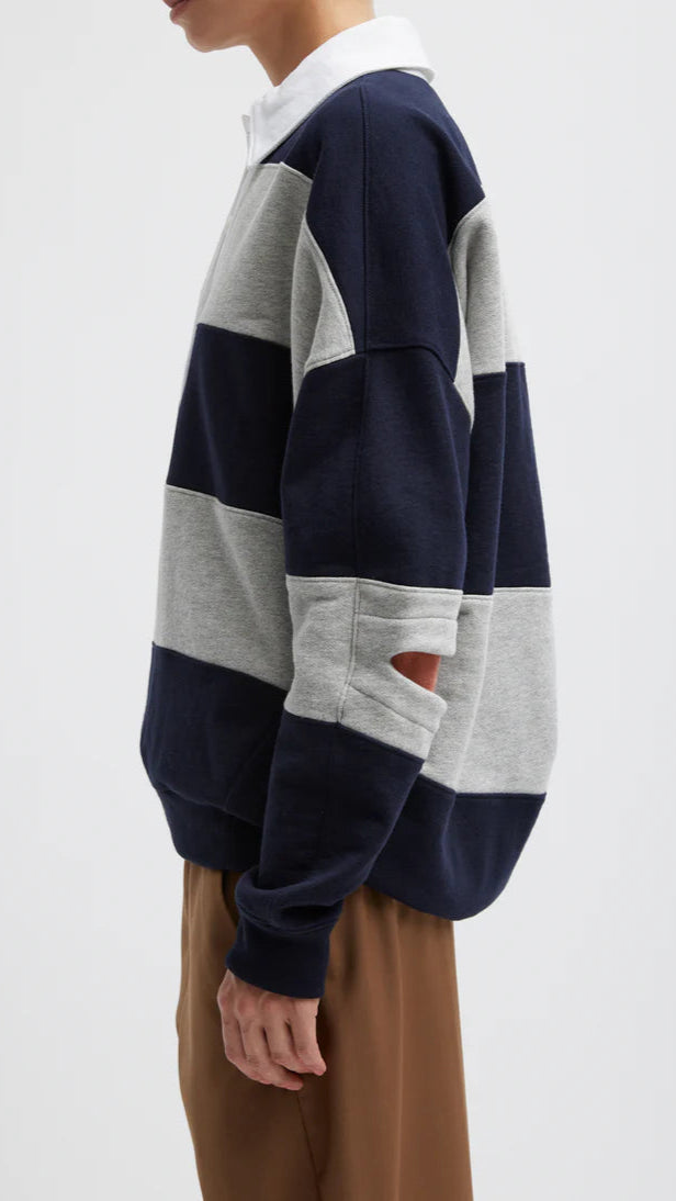 Tibi Polo Collar Cocoon Sweatshirt