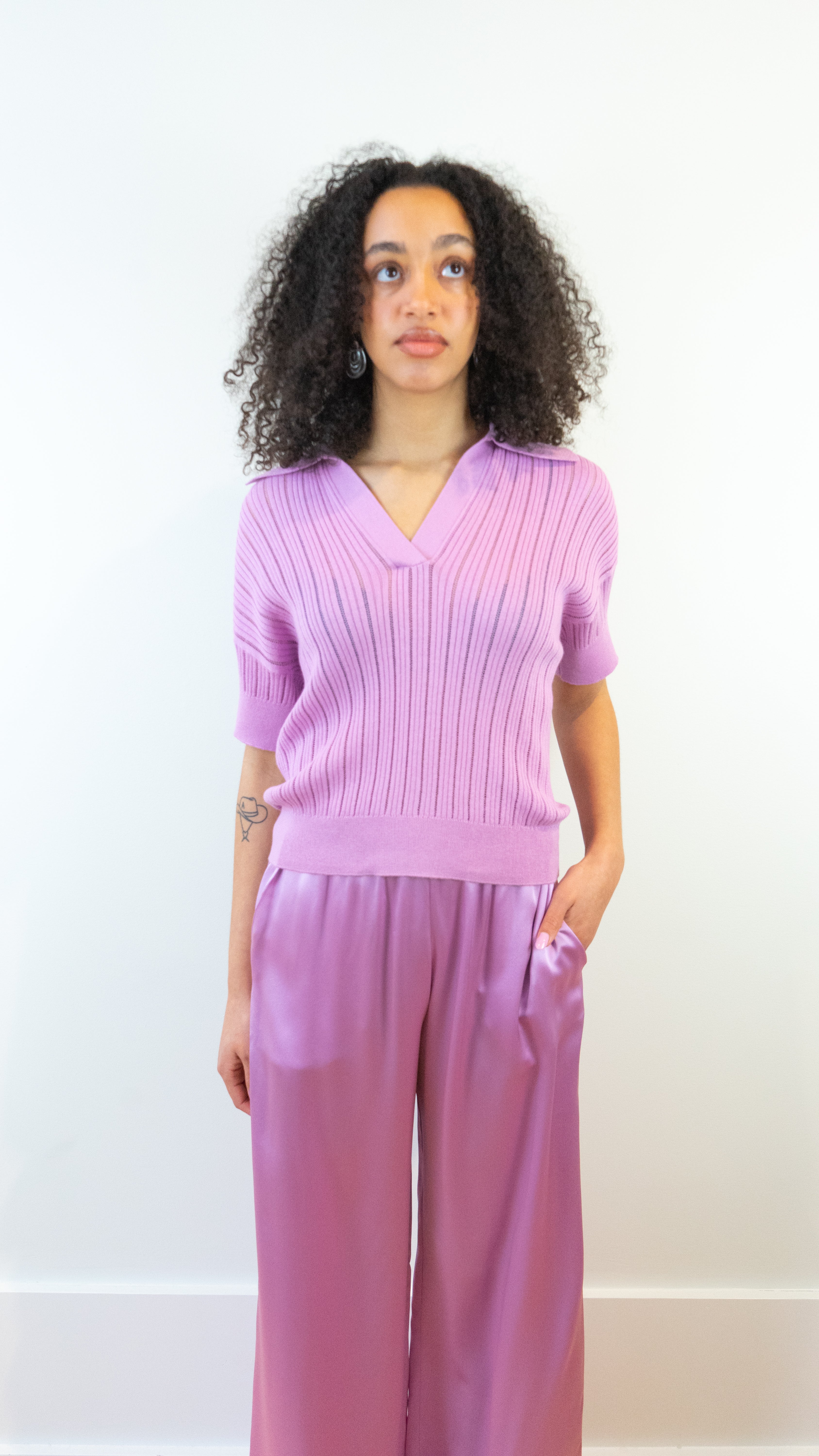 Sablyn Mirabelle Relaxed Polo in Orchid