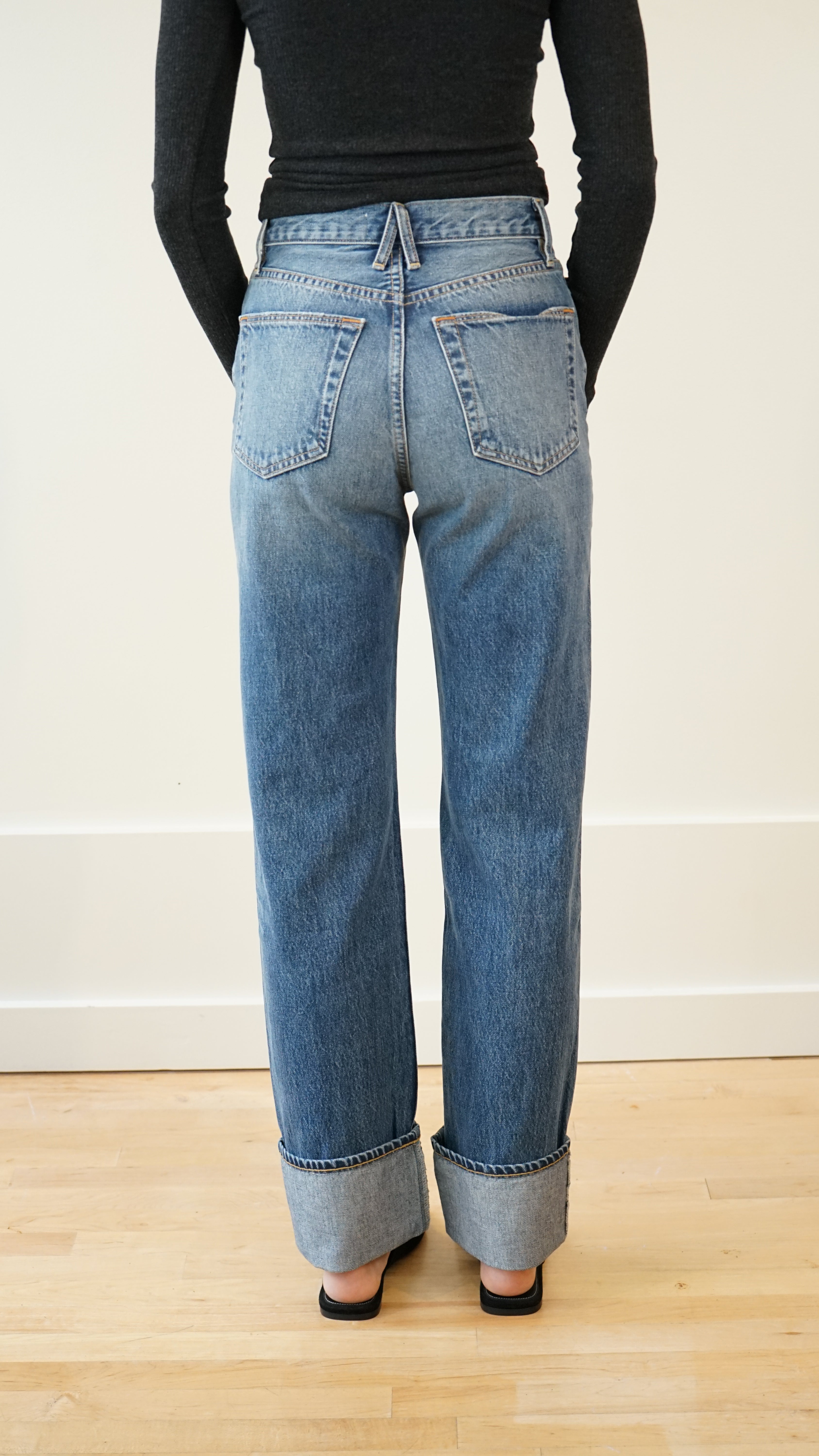 SLRVAKE London Turn Up Jean in Long Way Home