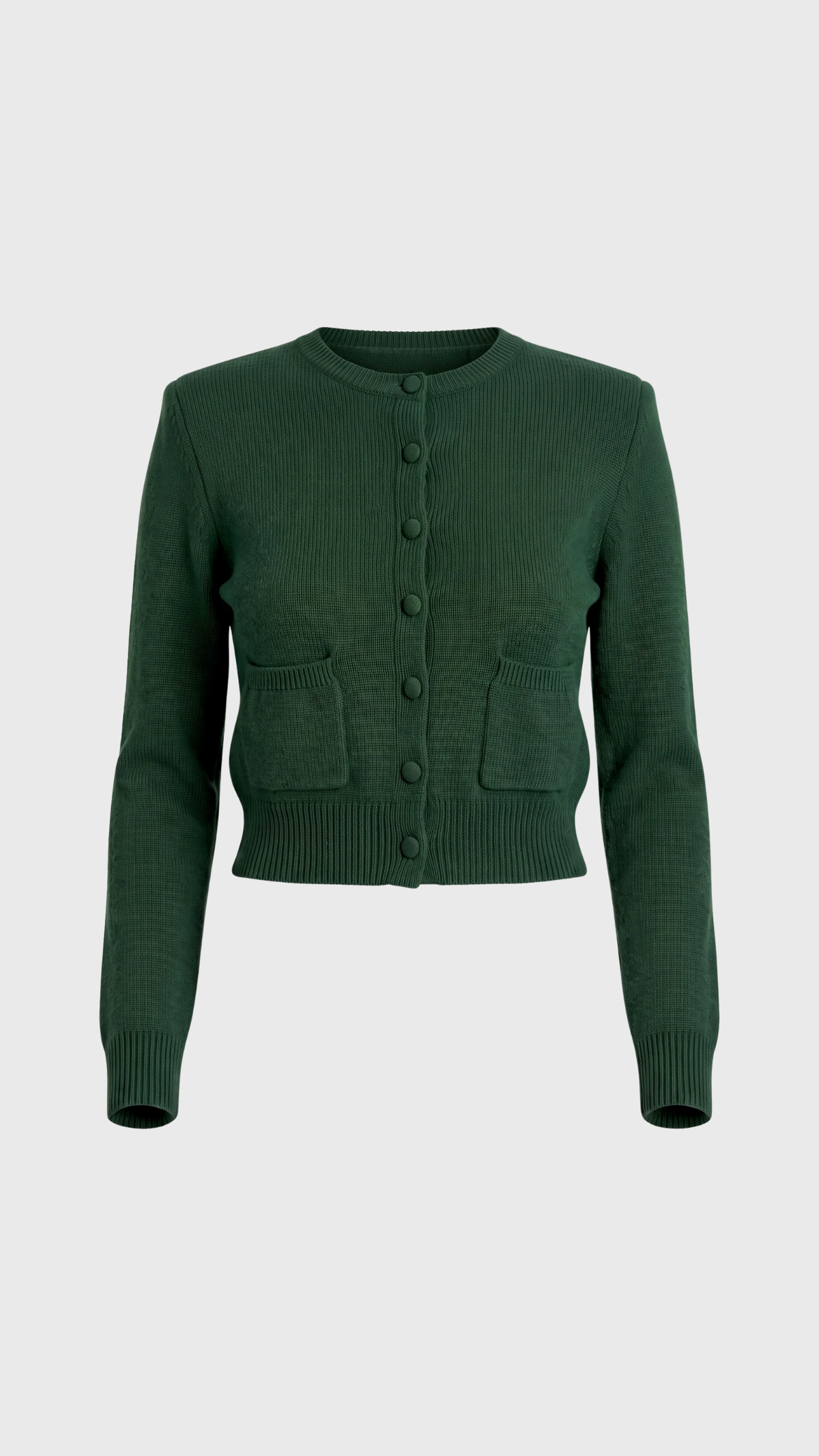 Sablyn Emilia Shoulder Pad Cardigan in Hunter Green