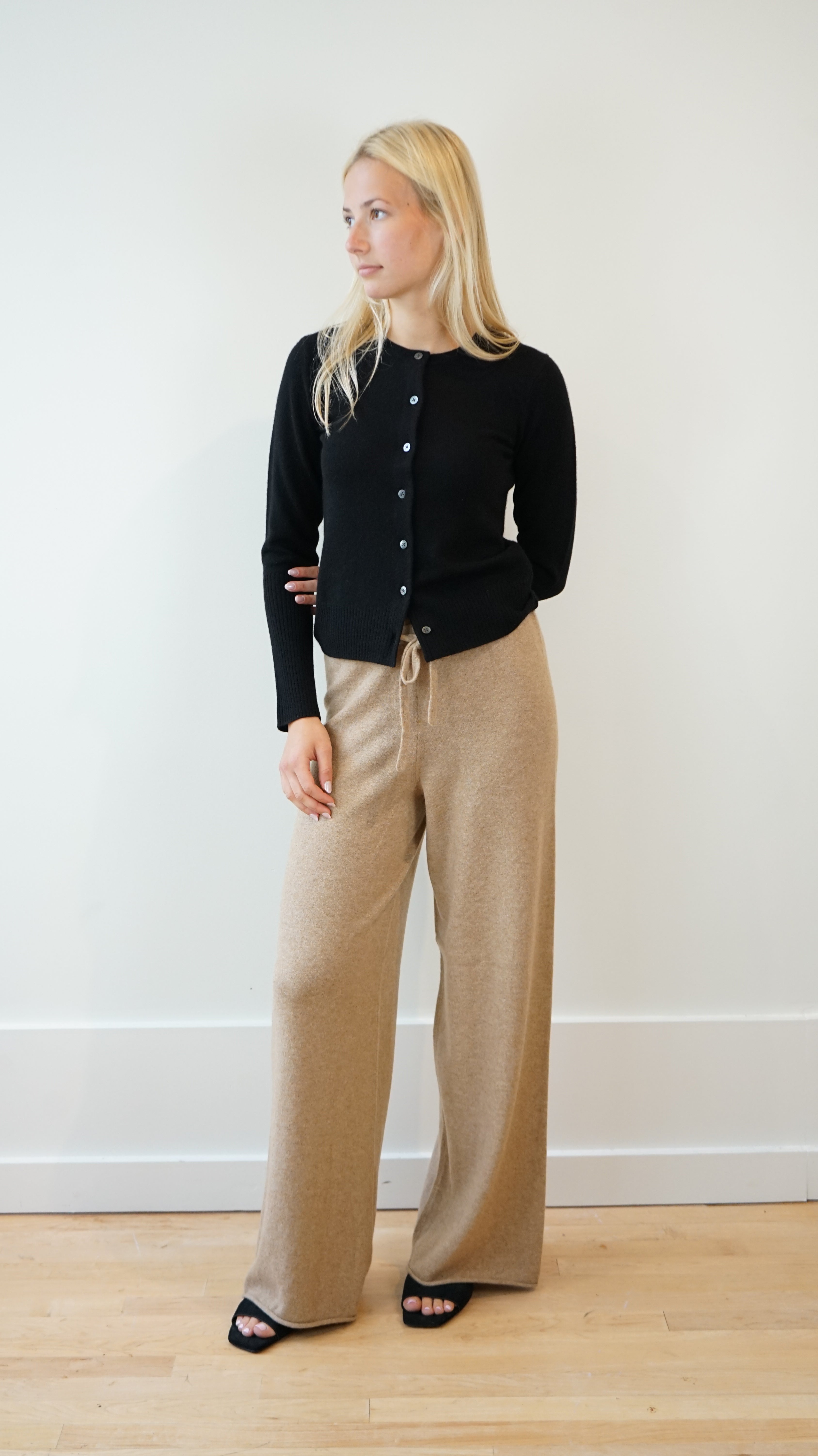 Sablyn Adler Relaxed Straight Pant in Camel