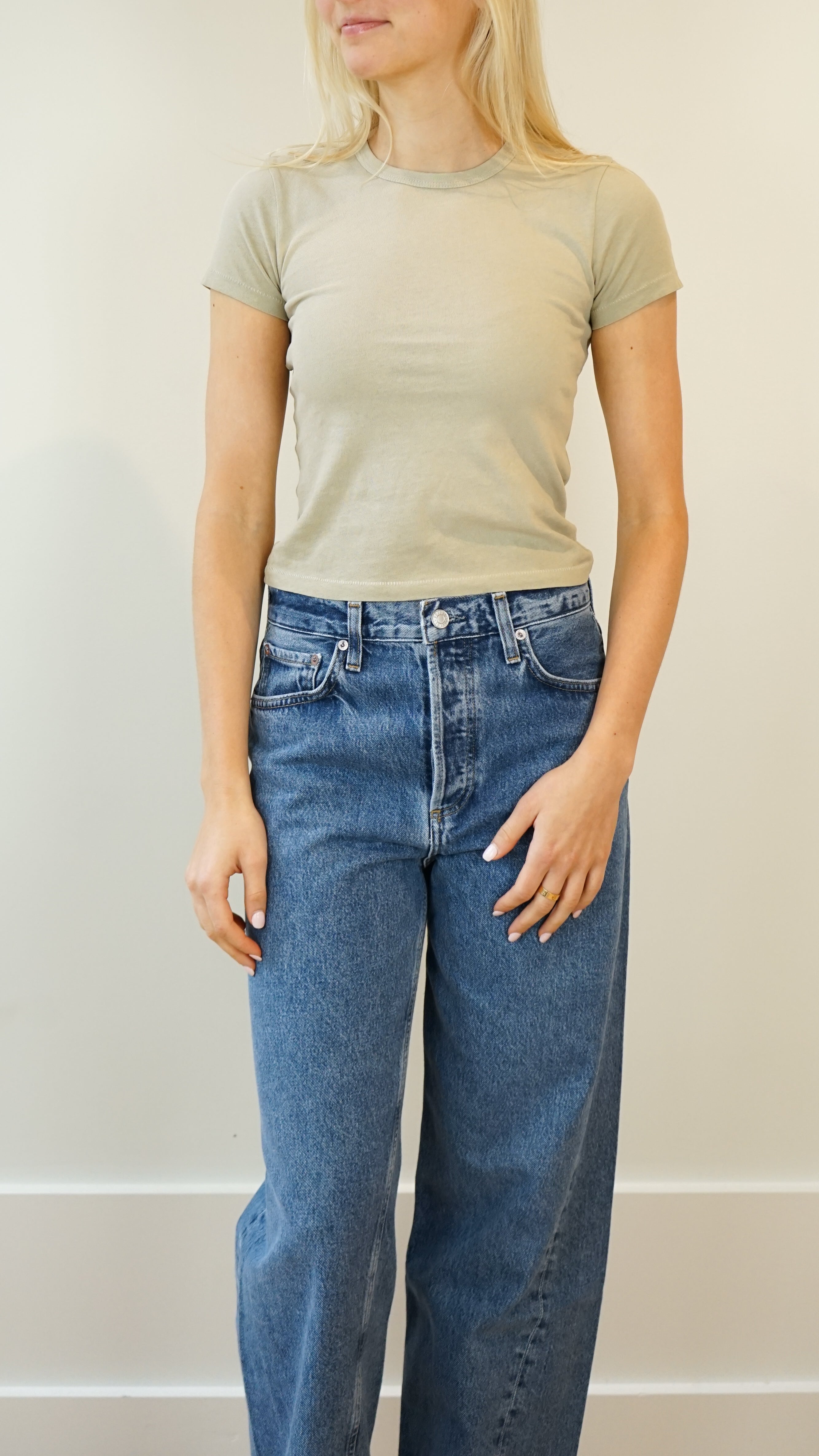 SLVRLAKE Baby Tee in Dusty Trail