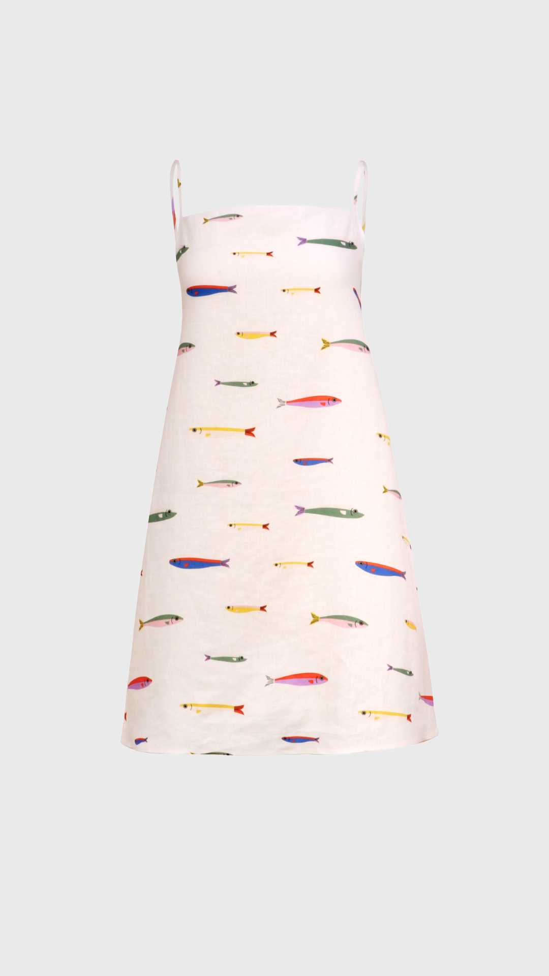 Staud Laura Linen Mini Dress in Ivory