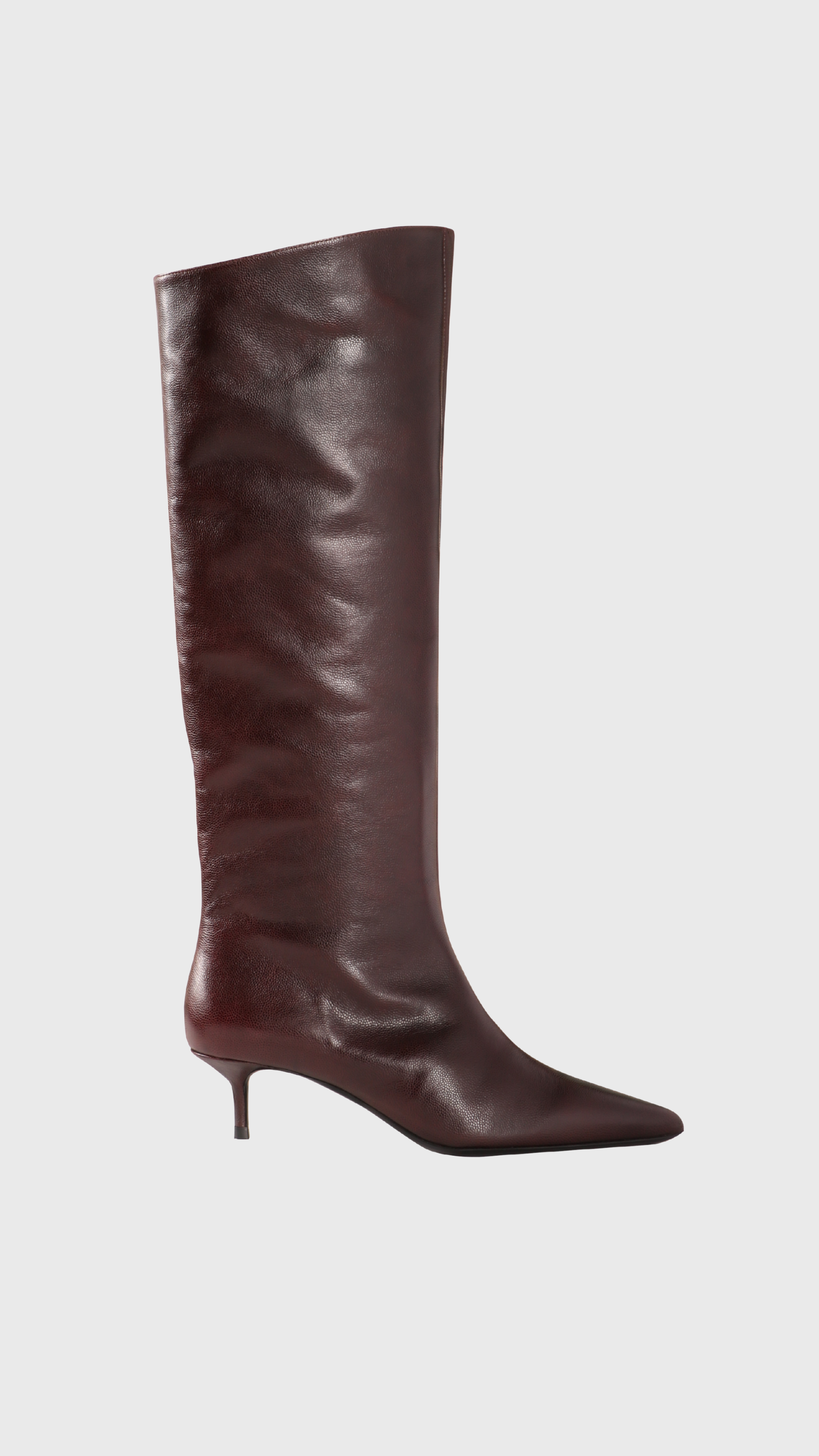 Staud Sebastian Kitten Heel Boot in Syrah