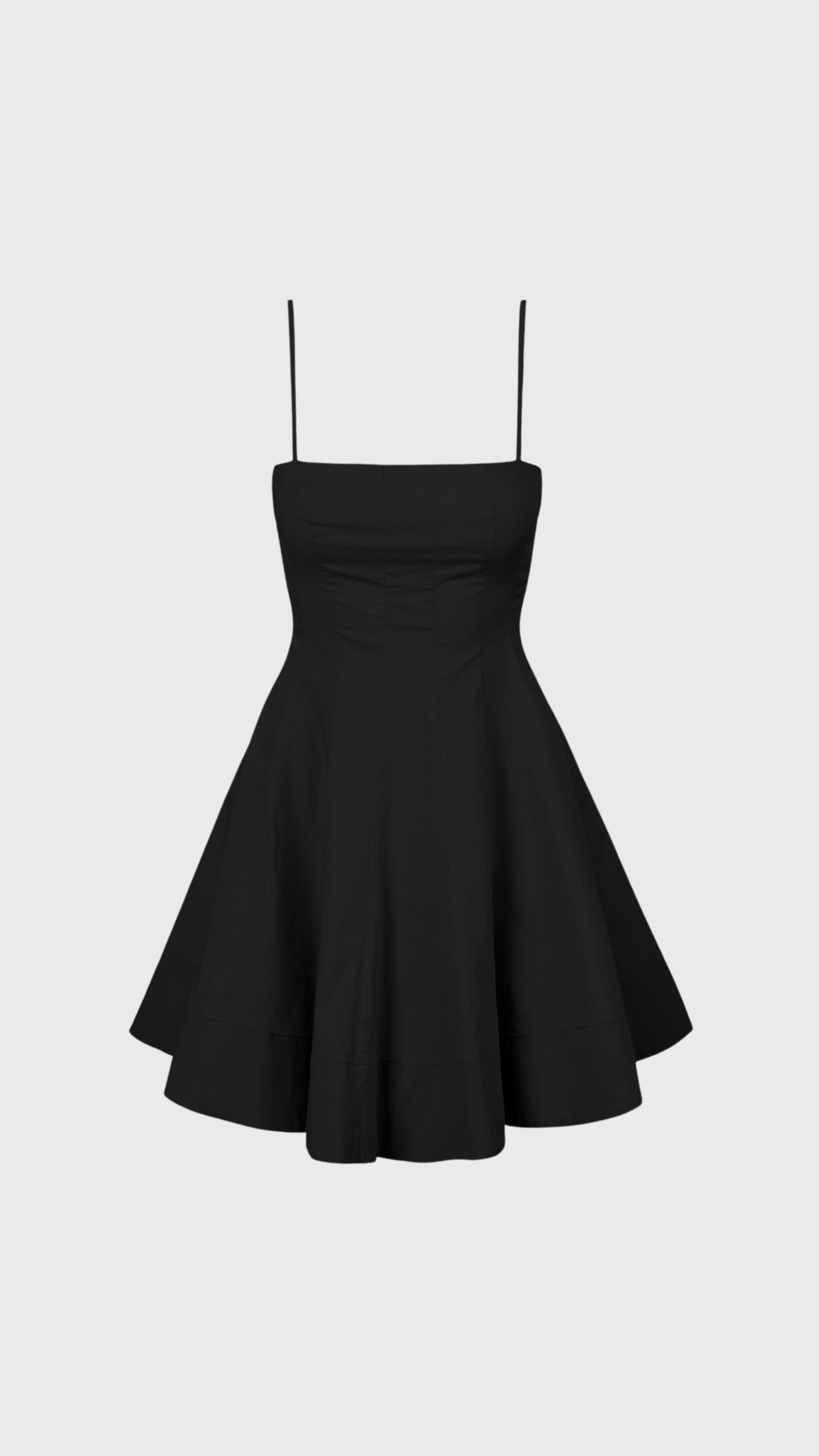 Staud Wylie Mini Dress in Black