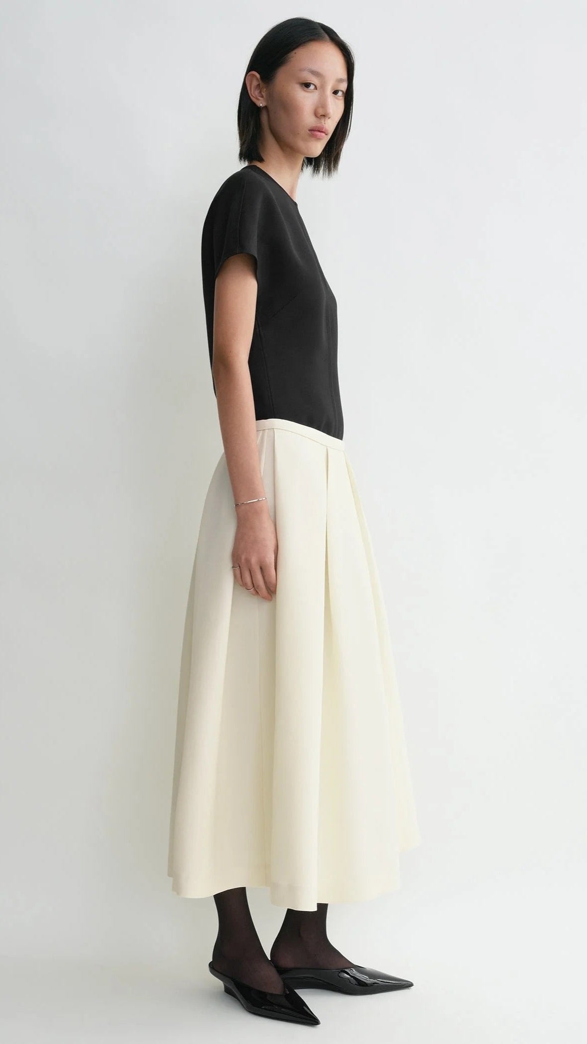 Toteme Wool Silk Twinflower Skirt