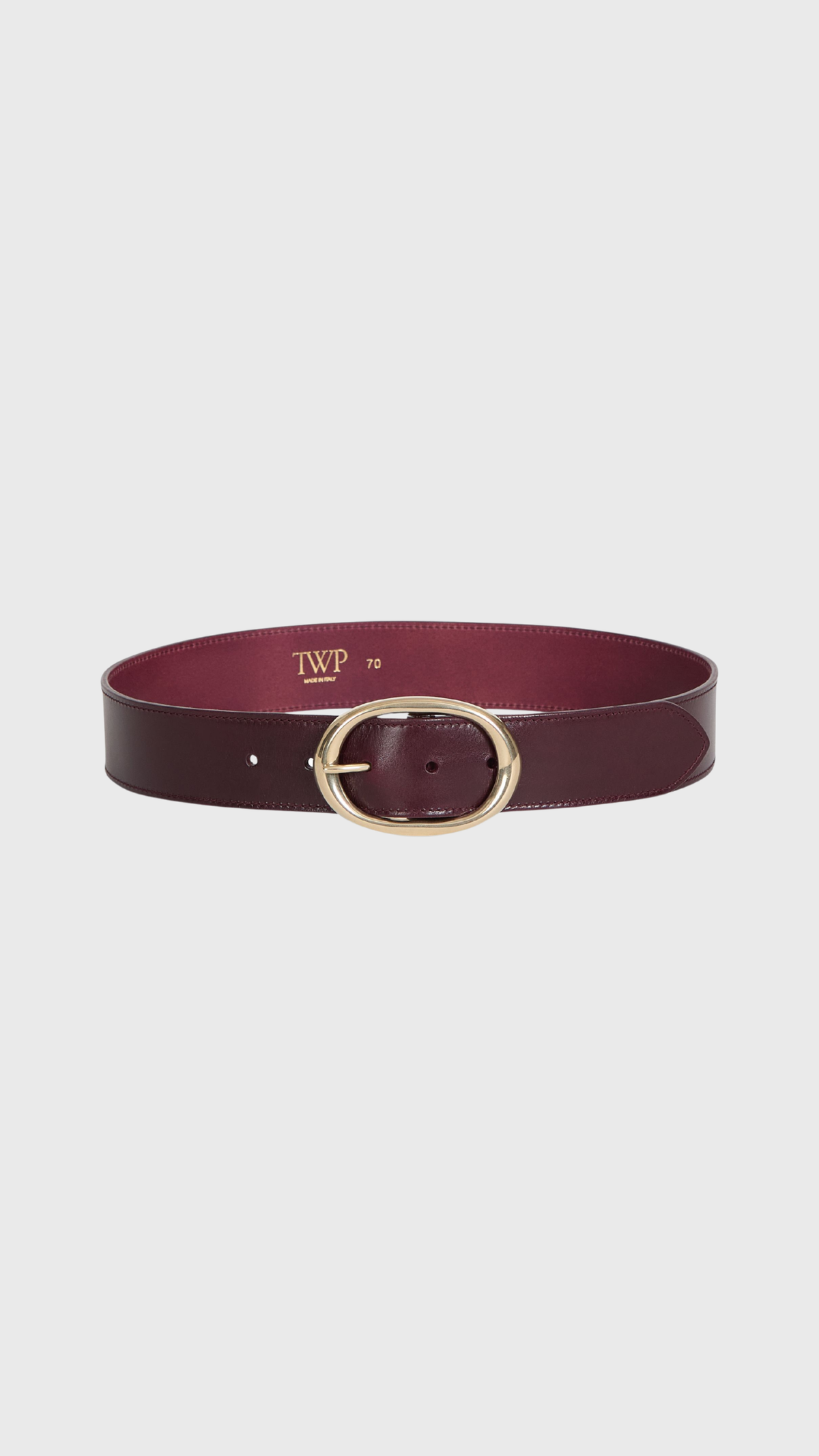 TWP Vachetta Leather Wide Belt