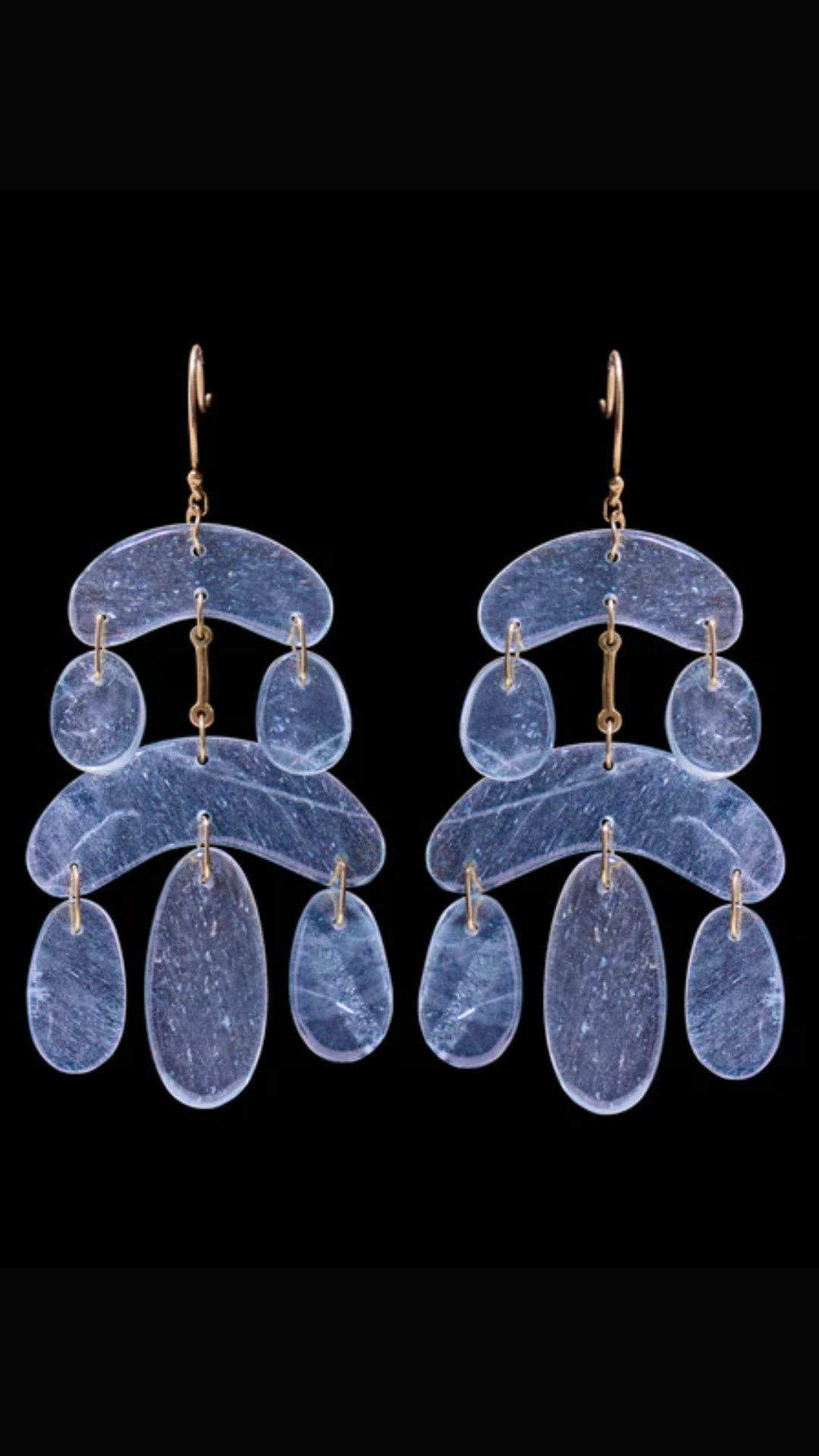 Ten Thousand Things Aqua Tiny Chandelier Earrings