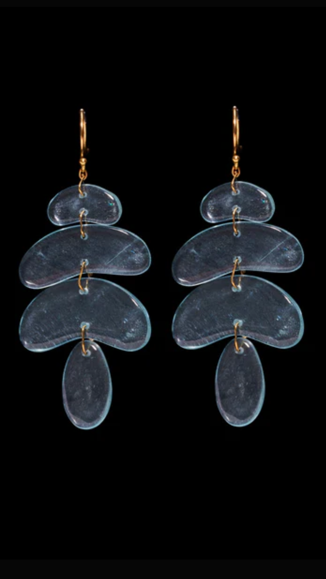 Ten Thousand Things Small Totem Aqua Earrings