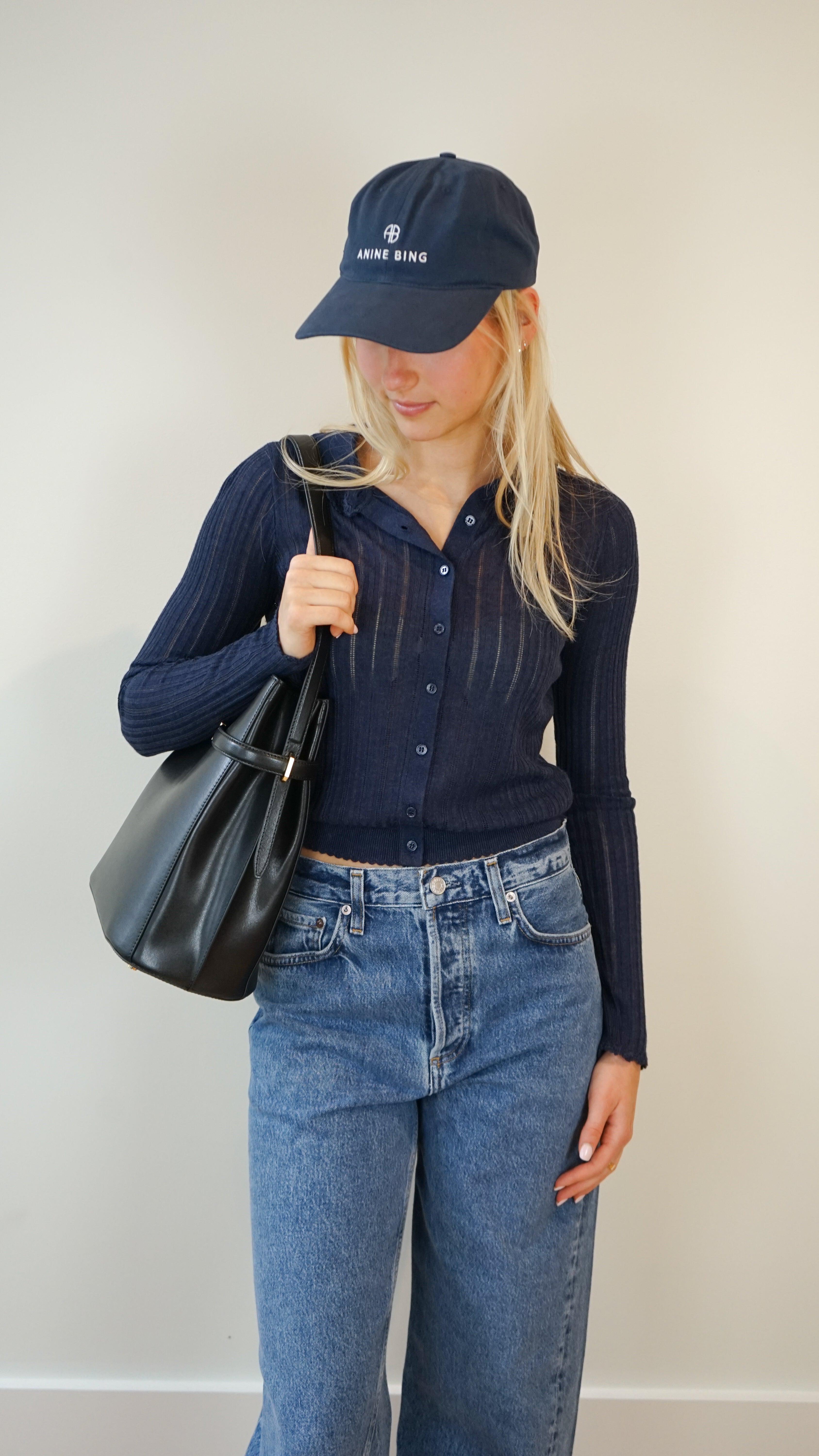 Ulla Johnson Lottie Knit Cardigan in Midnight