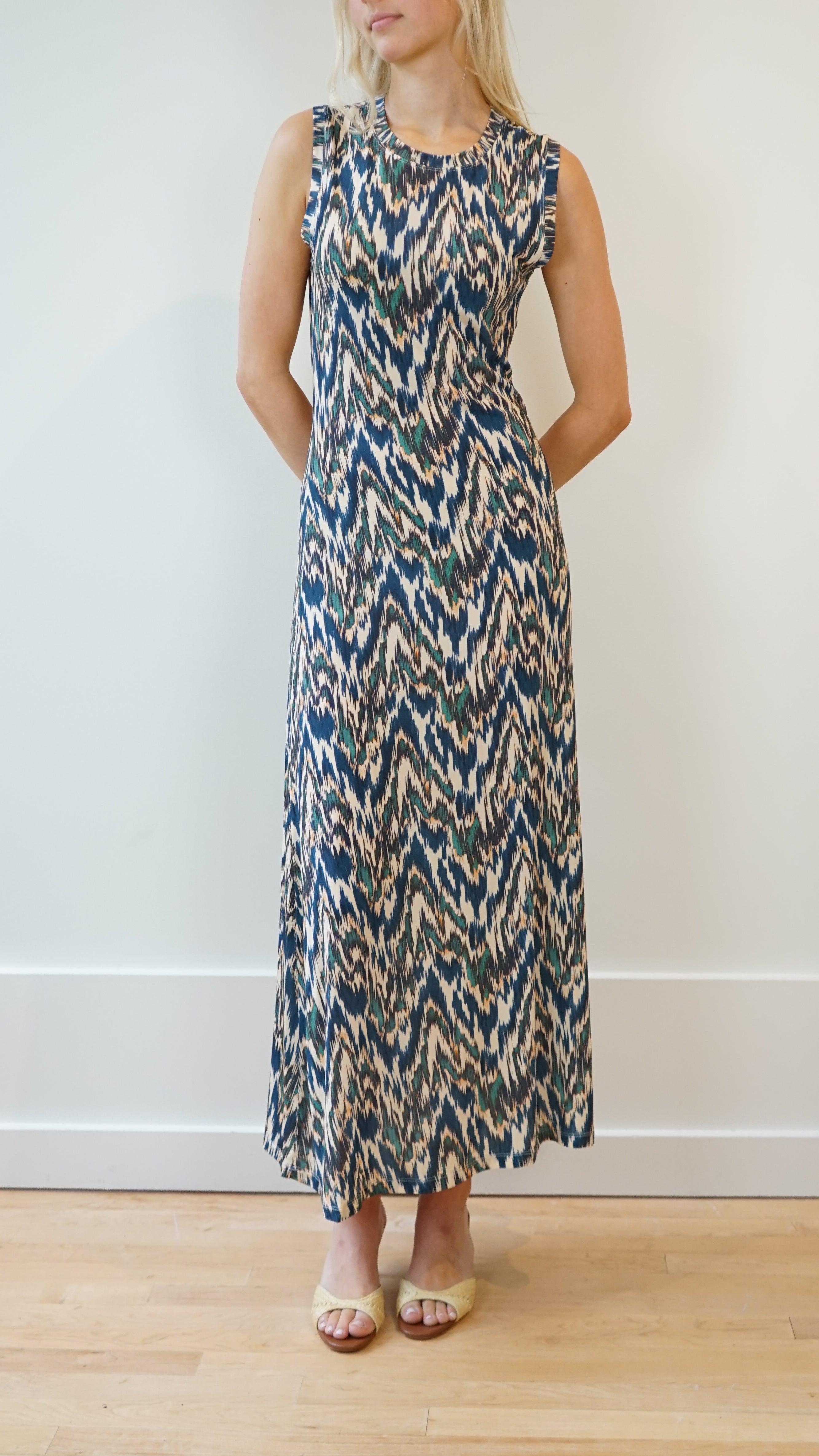 Ulla Johnson Orla Sleeveless Midi Dress in Riverslate