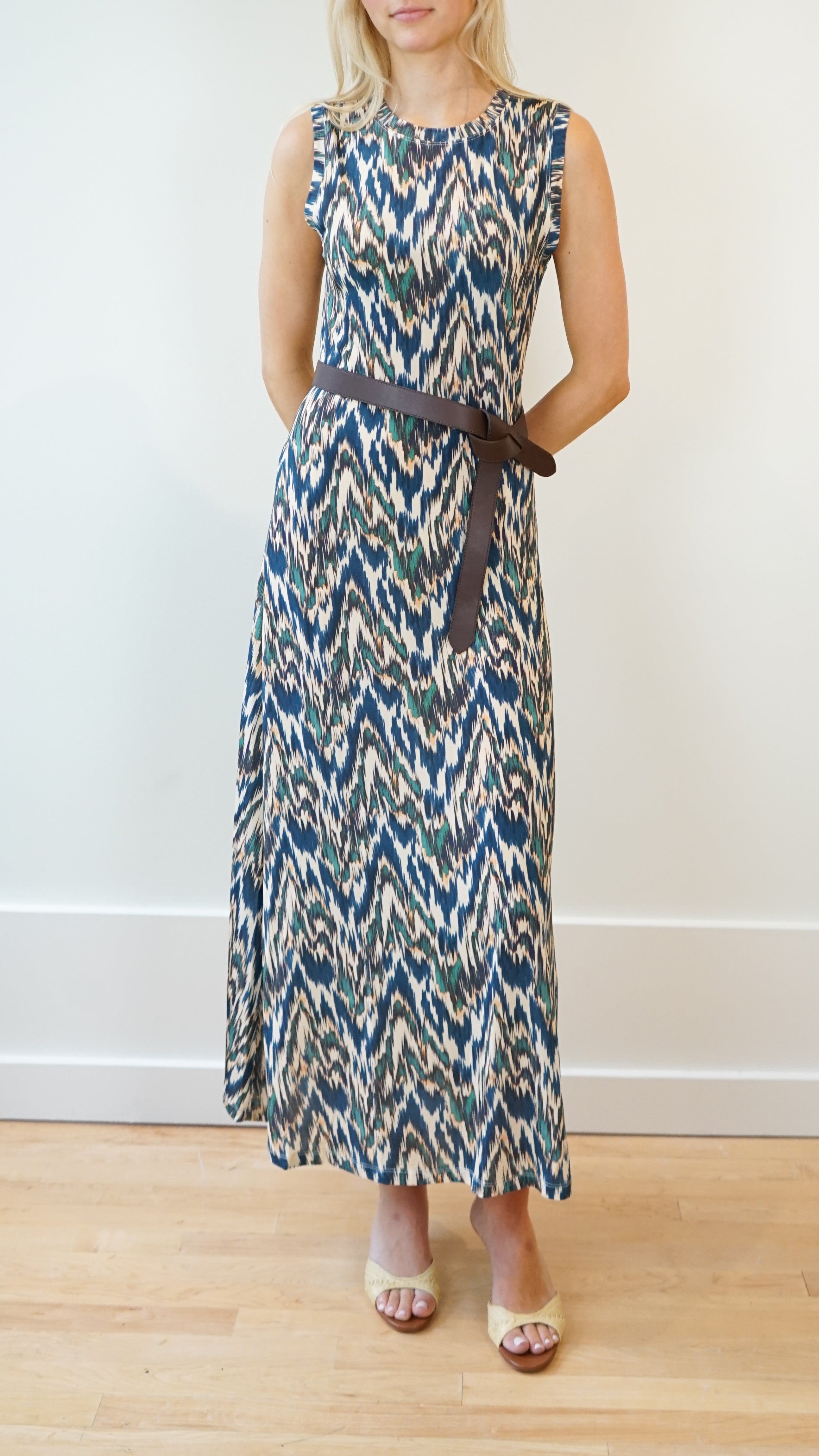 Ulla Johnson Orla Sleeveless Midi Dress in Riverslate