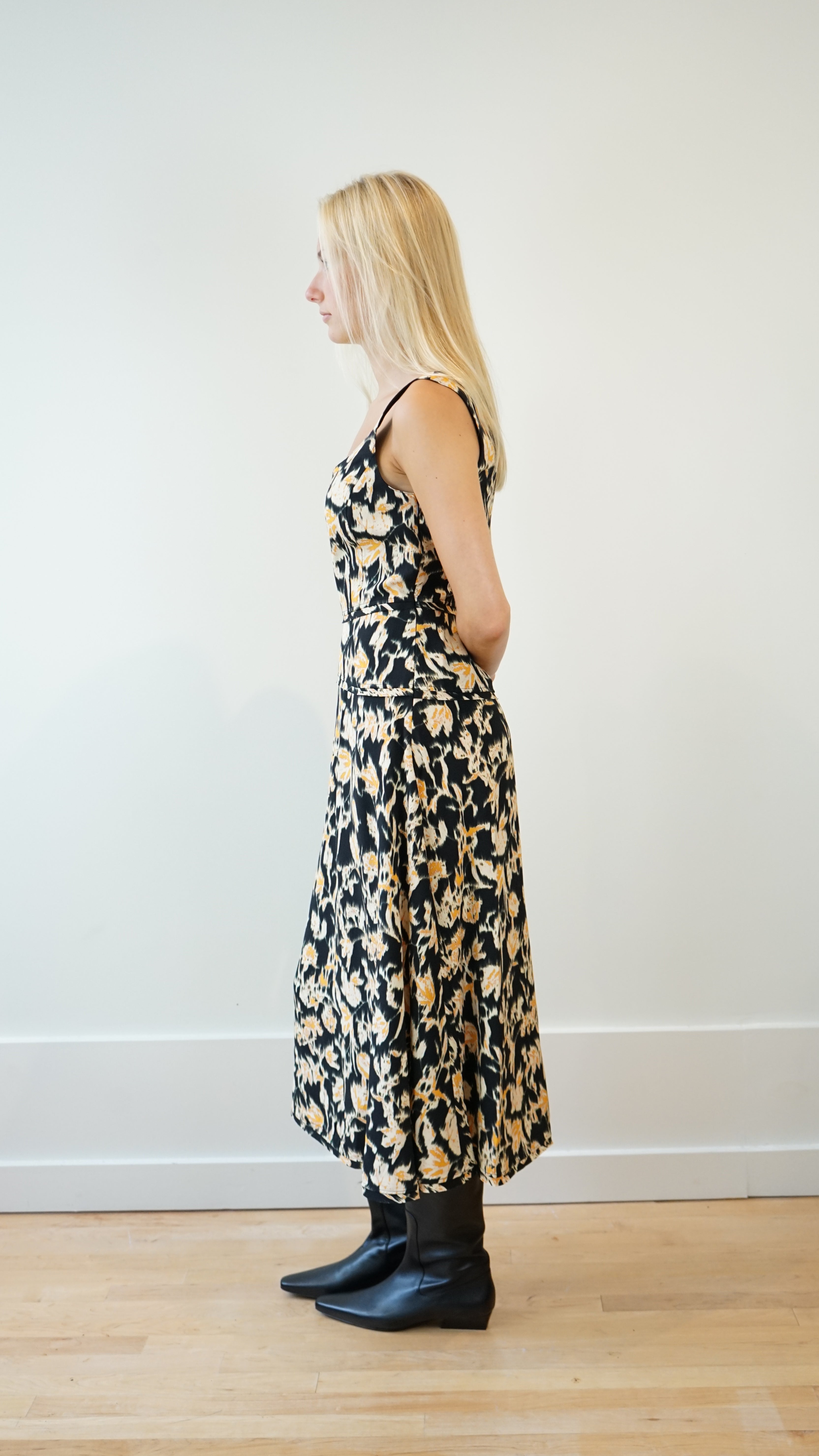 Ulla Johnson Vivi Sweetheart Midi Dress in Tourmaline