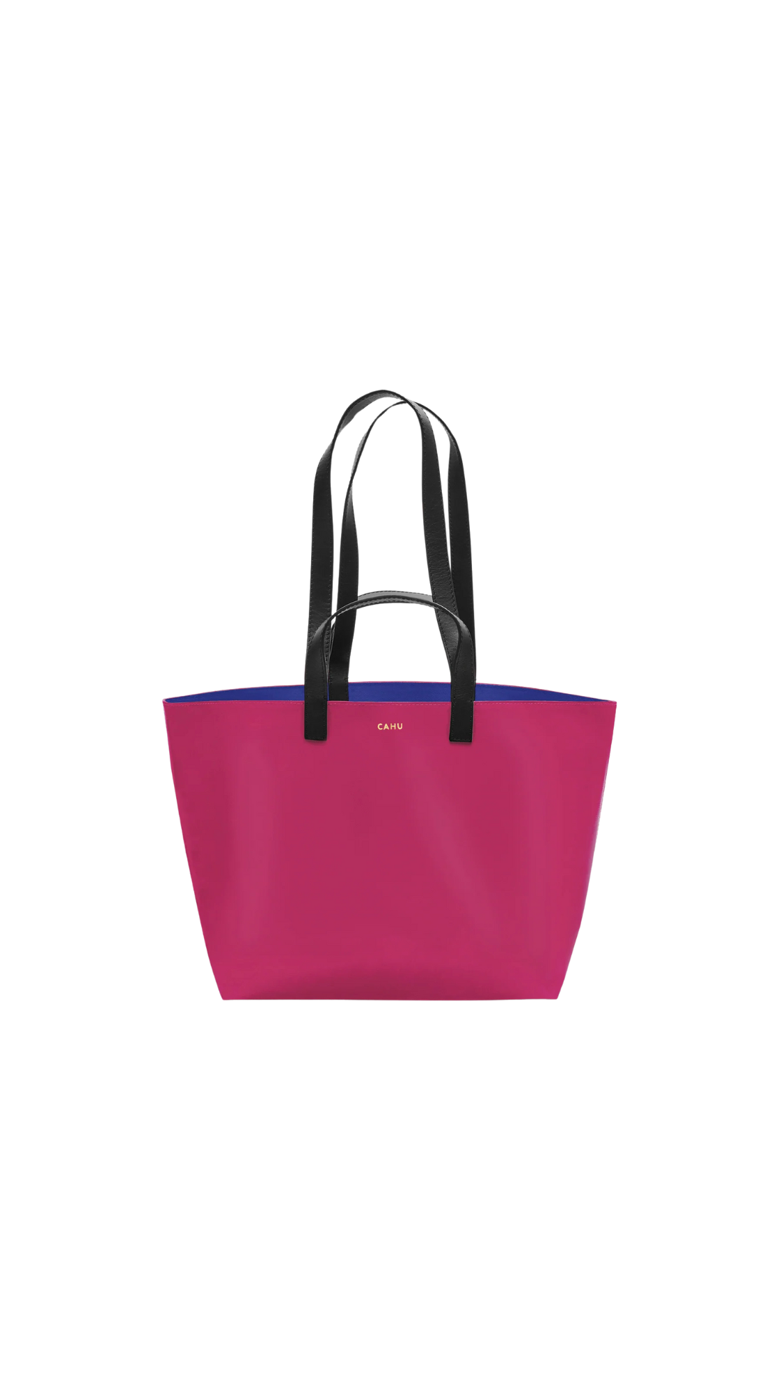 Cahu Practical Tote with Blue Lining