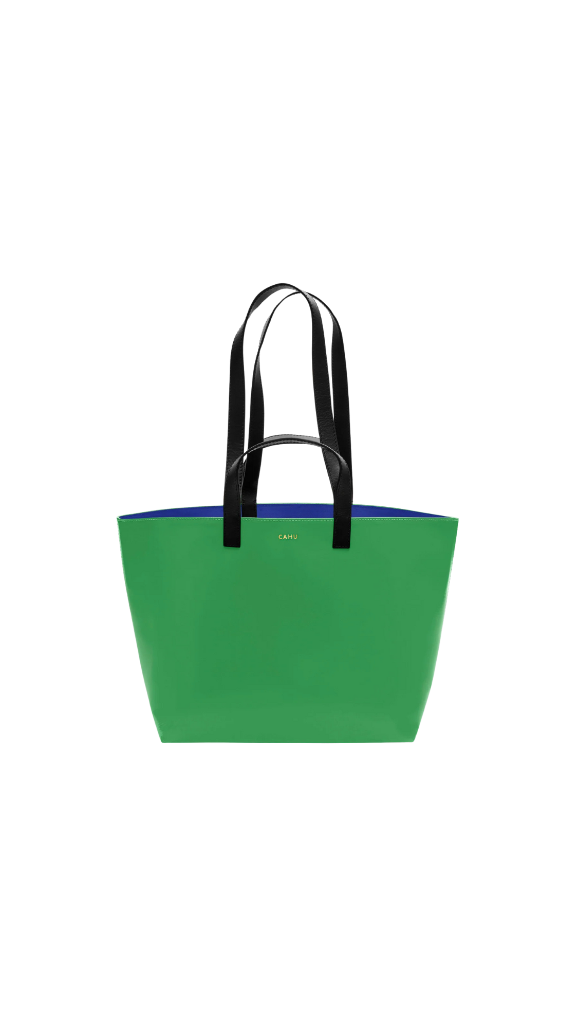 Cahu Practical Tote with Blue lining