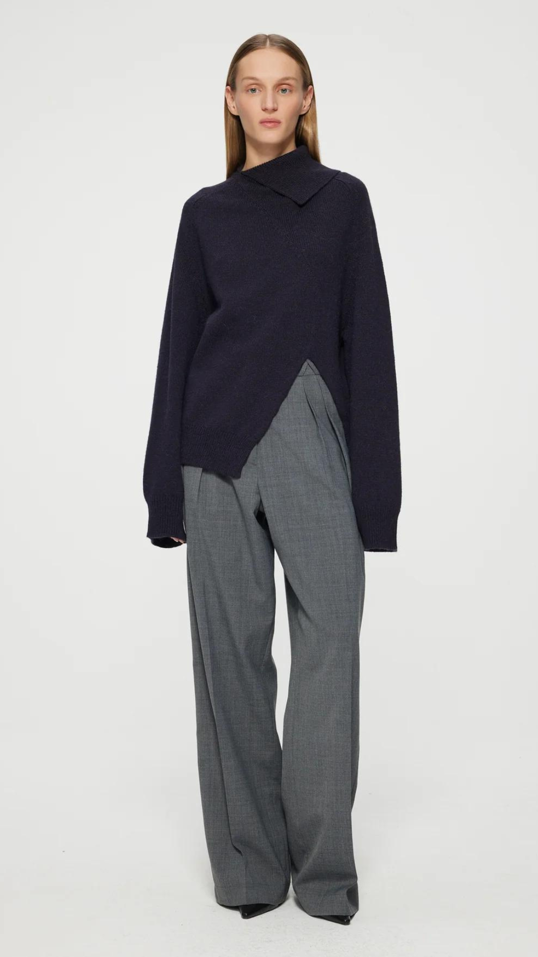 Rohe Wool Cashmere Slanted Collar