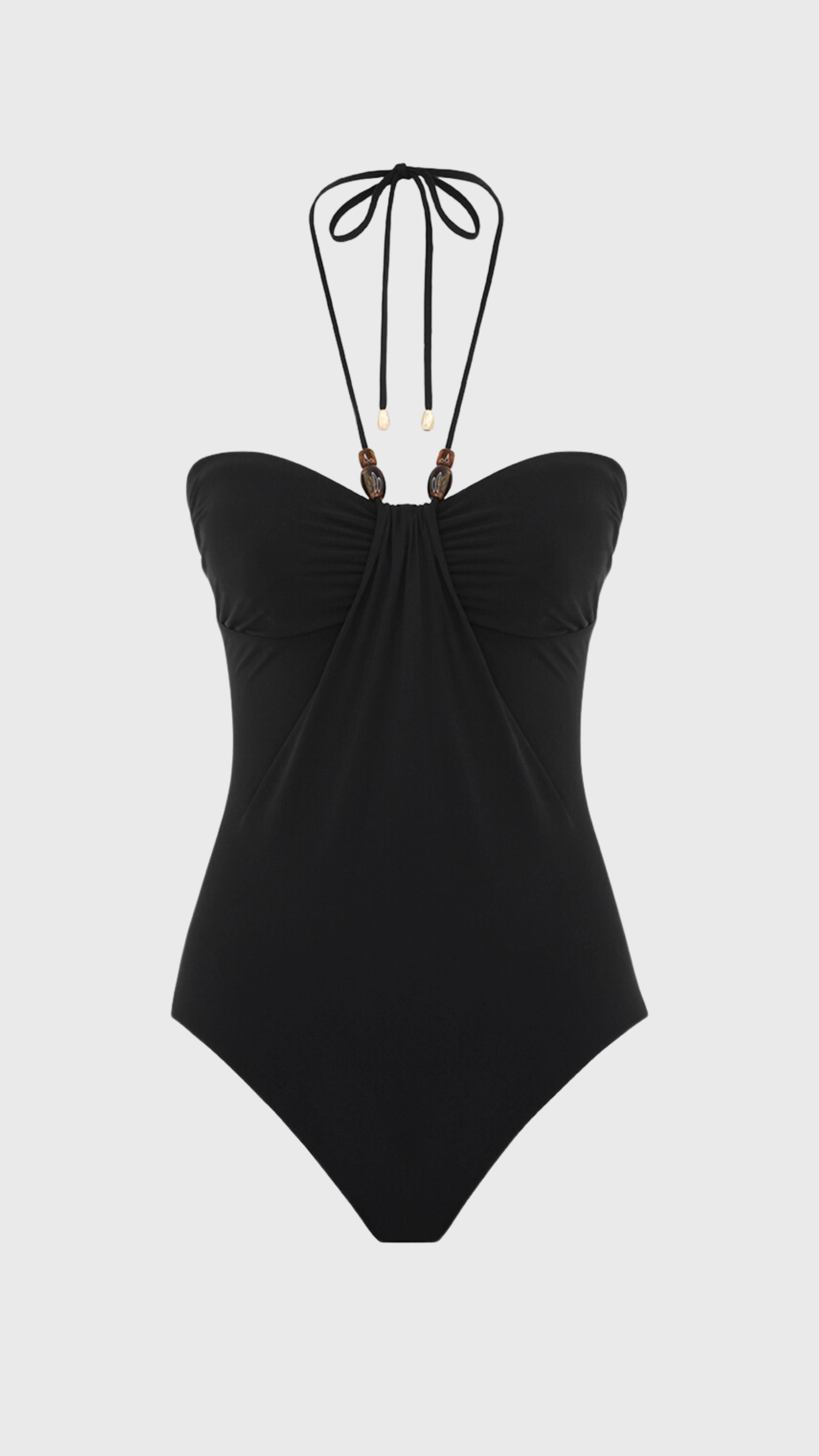 Zimmermann Wylie Drape Halter Swimsuit