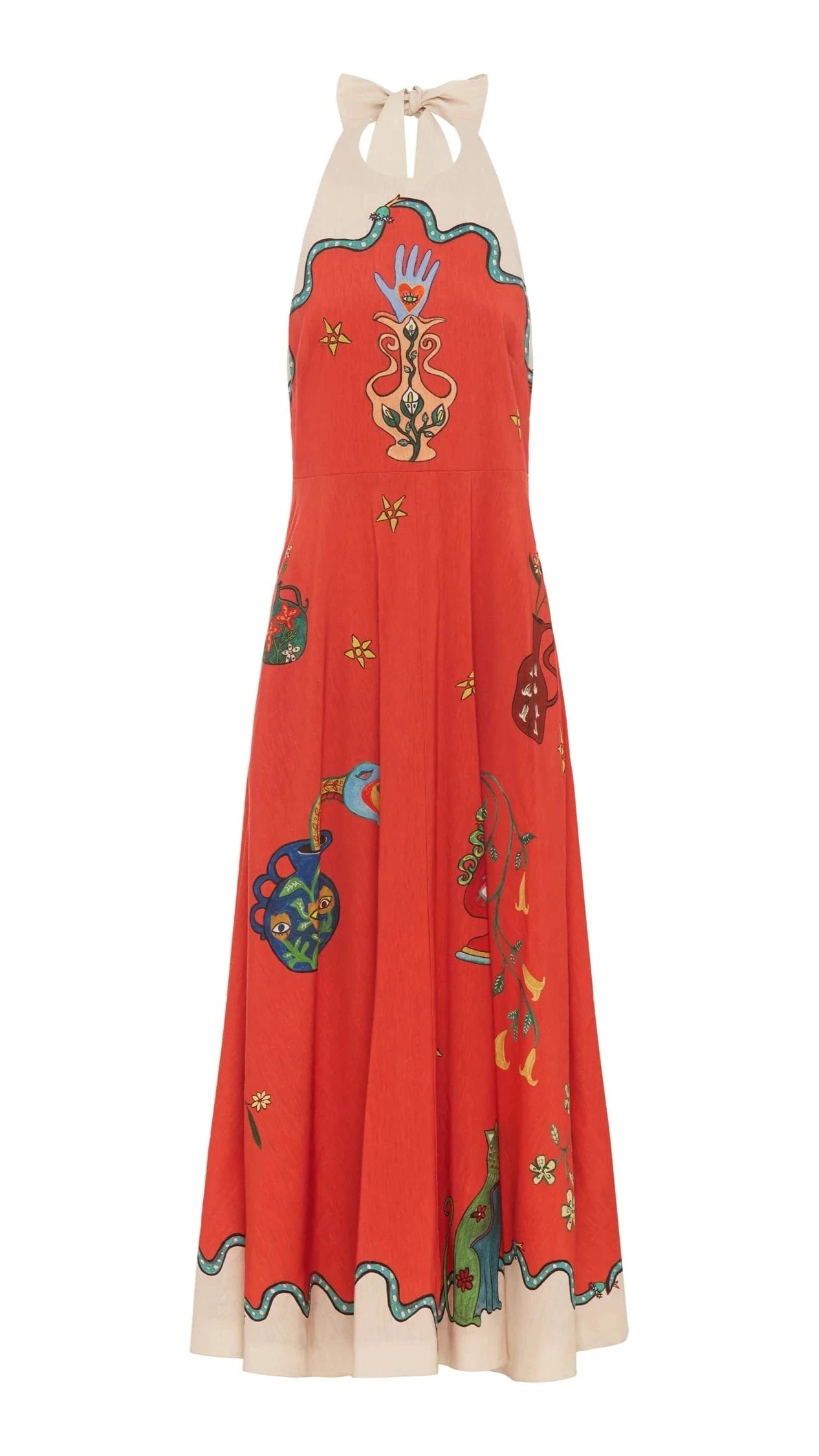 Alemais Rose Halter Dress