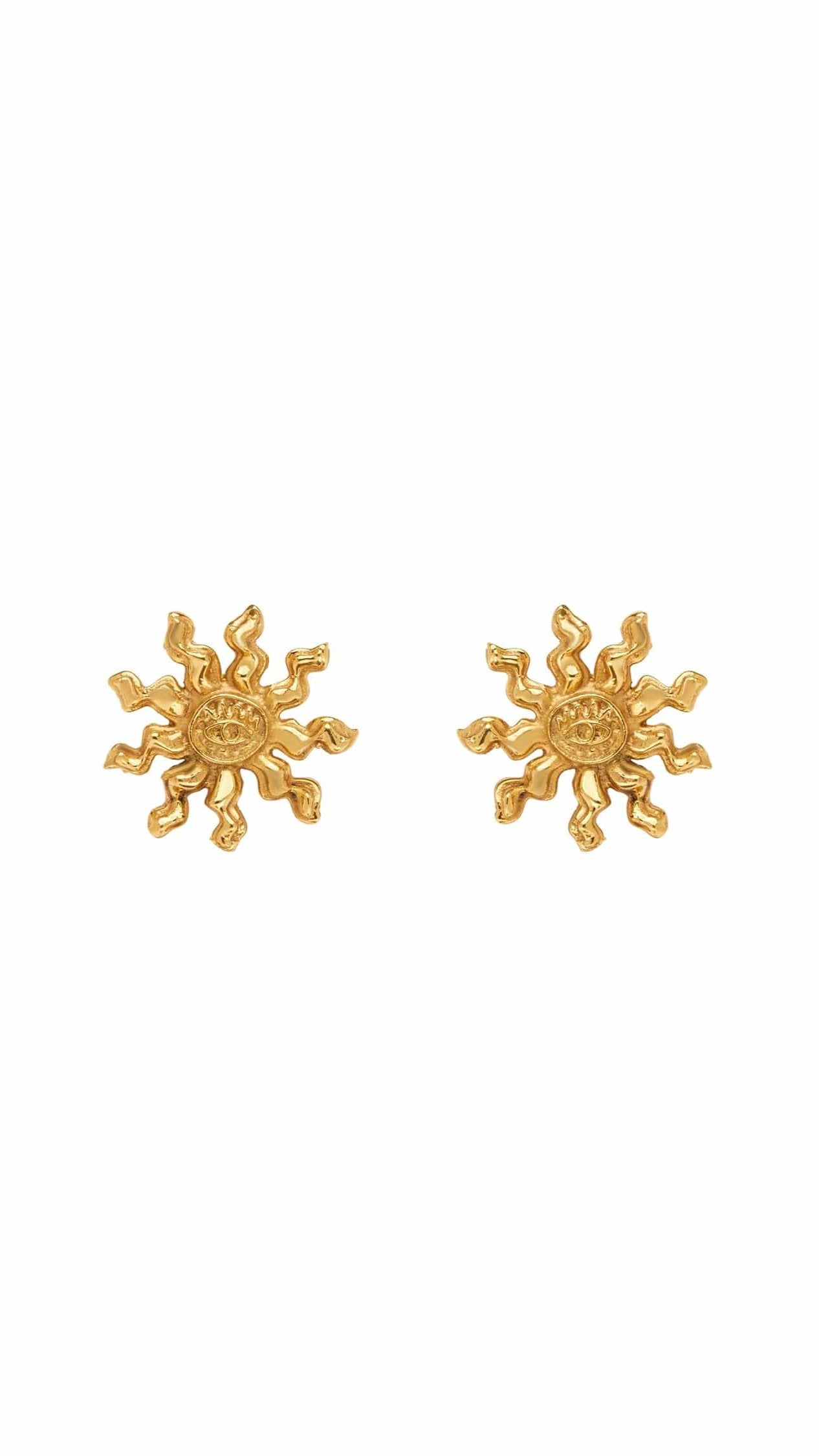 Alemais Encanto Sun Stud Earrings