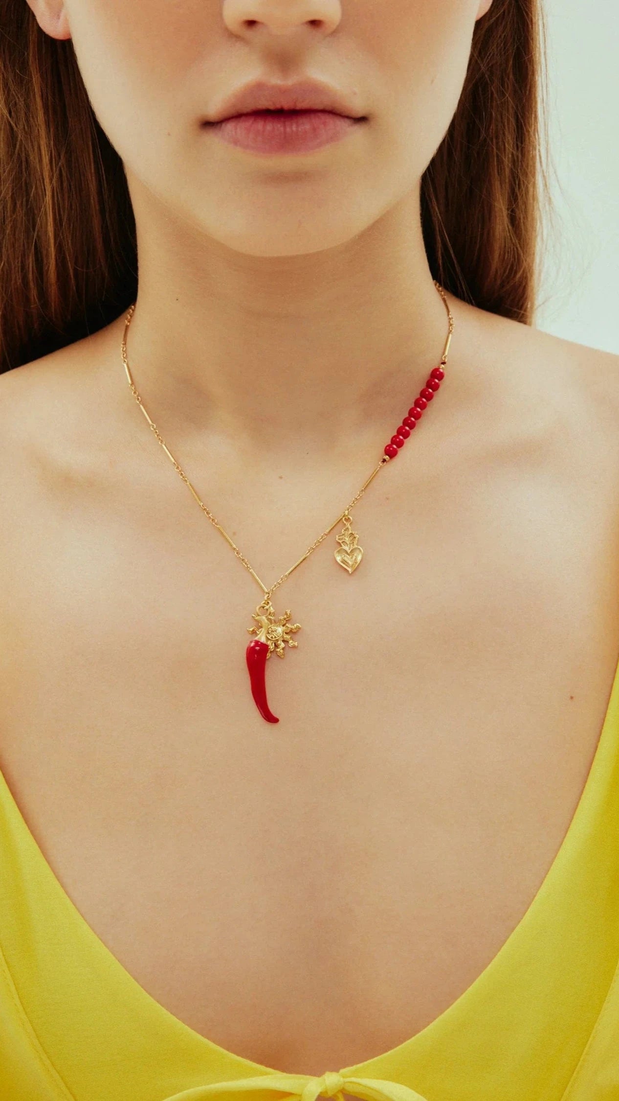 Alemais Encanto Fine Chilli Necklace