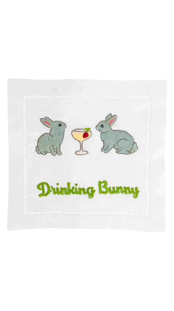 Drinking Bunny Cocktail Napkin