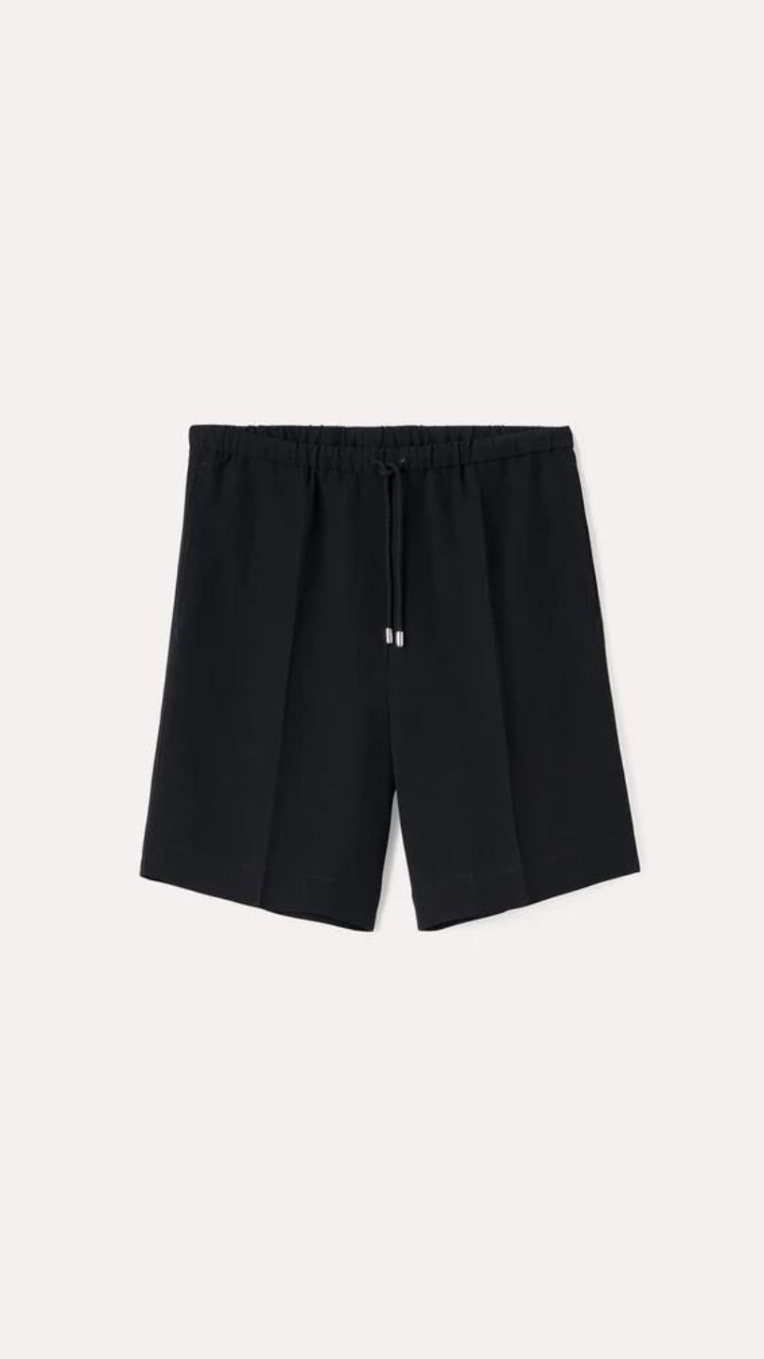 Enföld drawstring straight-leg shorts - Black
